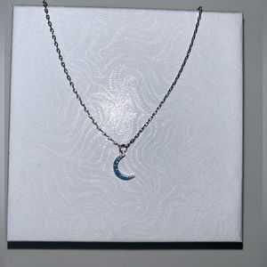 Turquoise Blue Moon Necklace